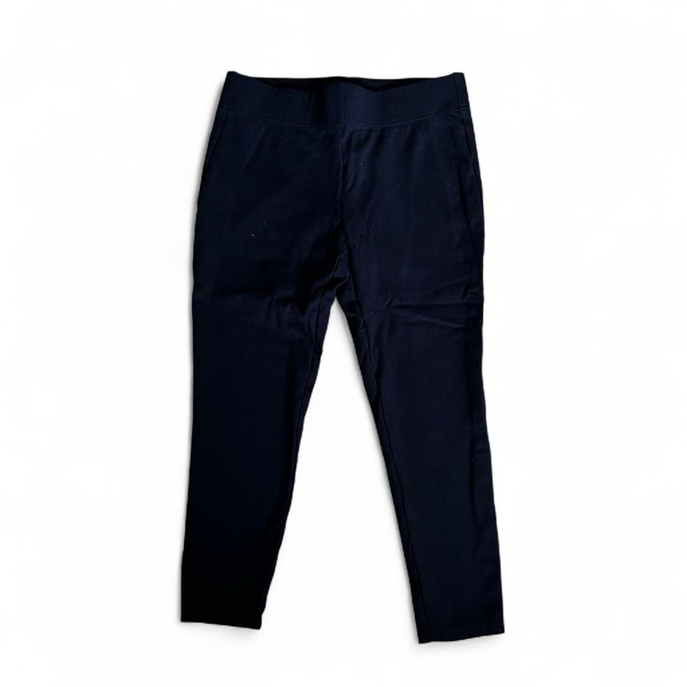 LOFT black stretchy high-waisted capri pants Size M